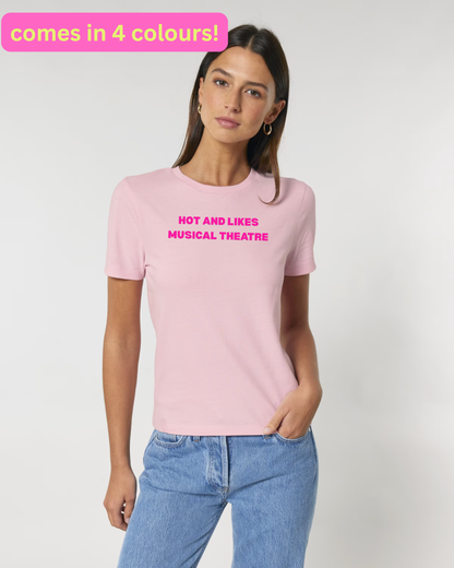 The Hot and Likes Musical Theatre Baby Tee Hot Pink
